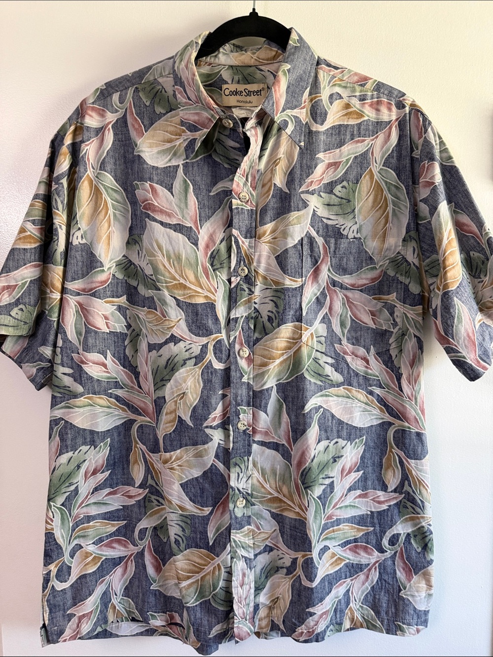 VTG Cooke Street Honolulu Reverse Print Aloha Shirt - Made In Hawaii - Large